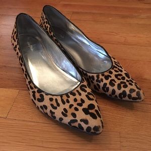 Leopard Calf Skin Calvin Klein pump